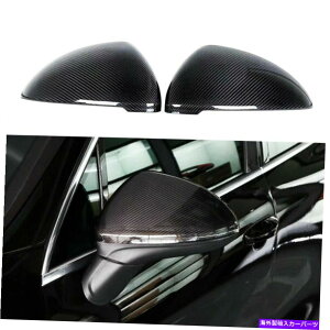 CO GAp[c 2011-2016|VFJCG̖{̃J[{t@Co[J[TCh~[Jo[Jo[Lbv Real Carbon Fiber Car Side Mirror Cover Caps For 2011-2016 Porsche Cayenne