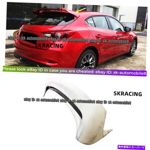 CO GAp[c ̍A[tl^oEBOtBbg2014-2017}c_3ANZnb`obN Unfinished Black Rear Roof Spoiler Wing Fits 2014-2017 Mazda 3 Axela Hatchback