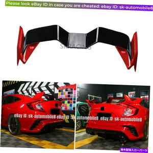 CO GAp[c 2016-2020z_VrbN10Ԗڂ̐+ubNAX|C[e[gNKEBOɓKĂ܂ Fit For 2016-2020 Honda Civic 10th Red+Black Rear Spoiler Tail Trunk Gull Wing