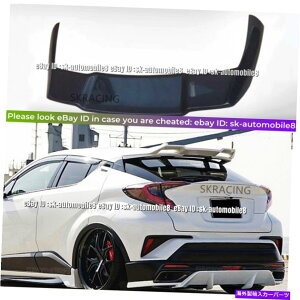 CO GAp[c J[{t@Co[A[tgNgNbvX|C[EBO2017-2021g^C-HR CHRɓKĂ܂ Carbon Fiber Rear Roof Trunk Lip Spoiler Wing Fit For 2017-2021 Toyota C-HR C