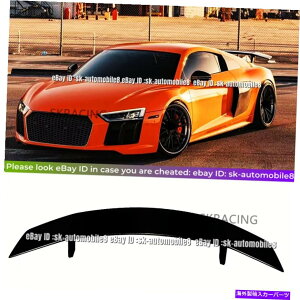 CO GAp[c AEfBR8 2016-2018 vX^Ĉ߂̌̂鍕Ae[gNX|C[EBObvg Glossy black Rear Tail Trunk Spoiler Wing Lip Trim For Audi R8 2016-2018 V Style