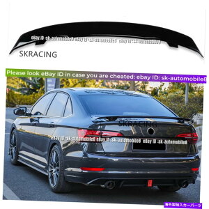 �C�O�� �G�A���p�[�c �t�H���N�X���[�Q���W�F�b�^MK7����̂���u���b�N�J�����̃��A�e�[���g�����N�X�|�C���[�E�B���O���b�v�g���� For Volkswagen Jetta Mk7 Glossy black Gull Rear Tail Trunk Spoiler Wing L