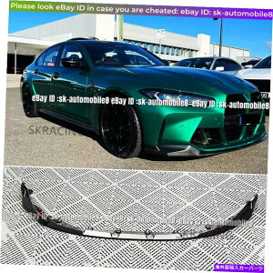 CO GAp[c 21-22 BMW G80 M3 G82 M4ptH[}XX^CJ[{t@Co[tgop[bvLbg For 21-22 BMW G80 M3 G82 M4 Performance Style Carbon Fiber Front Bumper Lip Kit