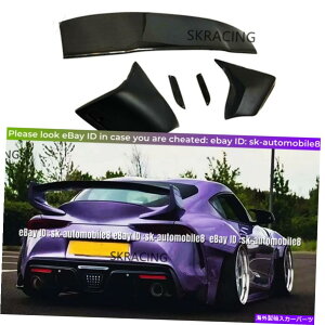 �C�O�� �G�A���p�[�c �J�[�{���t�@�C�o�[�g�����N�E�B���Ow/�l�^�o���X�[�p�[A90 A91 MK5 2019+�̂��߂̖��h���̃t�B�b�g Carbon Fiber Trunk Wing w/ Spoiler Unpainted Fits for Supra A90 A91 MK5 2019+