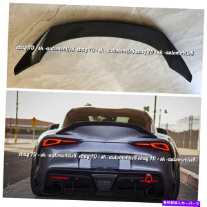�C�O�� �G�A���p�[�c �J�[�{���t�@�C�o�[�g�����N�X�|�C���[�E�B���O���A���b�v Carbon Fiber Trunk Spoiler Wing Rear Lip For 20-22 Toyota Supra GR A90 A91 MK5�y���s�A���i�z