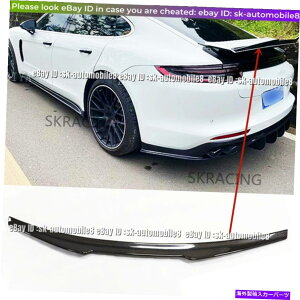 CO GAp[c |VFpi[971 2017-2019AJ[{t@Co[gNChX|C[AEBO For Porsche Panamera 971 2017-2019 Real Carbon Fiber Trunk Lid Spoiler Rear Wing