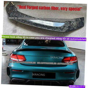 CO GAp[c ZfXxcW205 C205 C43 C63AMGN[y̋UJ[{t@Co[X|C[EBO Forged Carbon Fiber Spoiler Wing For Mercedes-Benz W205 C205 C43 C63AMG Coupe