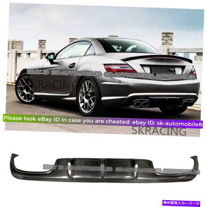 CO GAp[c xcR172 SLK 2011 2012 2013 2014̃AJ[{t@Co[Aop[fBt[U[bv Real Carbon Fiber Rear Bumper Diffuser Lip For Benz R172 SLK 2011 2012 2013 2014