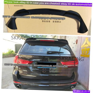 �C�O�� �G�A���p�[�c �O���X�u���b�N���A�g�����N���b�v���[�t�l�^�o���E�B���O�g�����t�B�b�gBMW F15 X5 2014-2018 Gloss Black Rear Trunk Lip Roof Spoiler Wing Trim Fits For BMW F15 X5 2014-2018�y���s�A���i�z