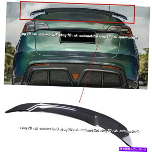 CO GAp[c {̃J[{t@Co[AgNX|C[EBOeXfY̐VX^C REAL CARBON FIBER REAR TRUNK SPOILER WING NEW STYLE FOR TESLA MODEL Y