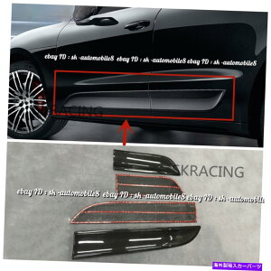 CO GAp[c 2014N2017Ñ|VF}JɌăZbgZbgZbg̖{̃J[{t@Co[hAplgTChu[h Real Carbon Fiber Door Panel Trims Side Blades Set For 2014