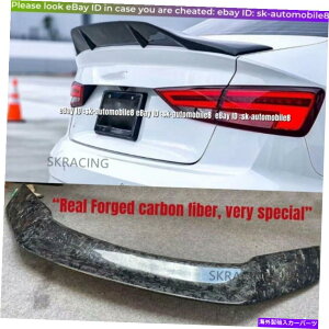 CO GAp[c 2014-2020Audi A3 S3 RS3 Forged Carbon Fiber Trunk Lid Spoiler Wing Lip For 2014-2020 AUDI A3 S3 RS3 Forged Carbon Fiber Trunk Lid Spoiler Wing Lip