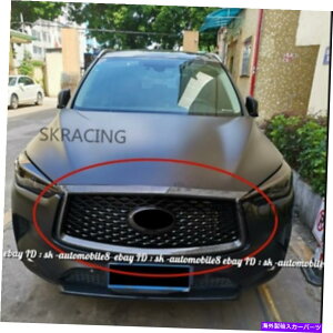 �C�O�� �G�A���p�[�c INF QX50�J�[�{���X�^�C���t�����g�o���p�[�A�b�p�[�O�����t���J�����z�[��2019-2021 FOR INF QX50 Carbon Style FRONT BUMPER UPPER GRILLE WITH CAMERA HOLE 2019-2021�y���s�A���i�z