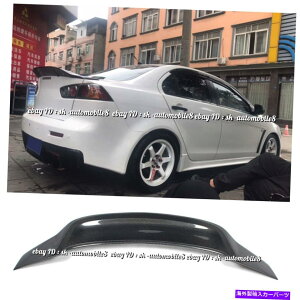 �C�O�� �G�A���p�[�c 08-17�����T�[EVO x 10�J�[�{���t�@�C�o�[RS�X�^�C�����A�_�b�N�g�����N�E�B���O���b�v�X�|�C���[ For 08-17 Lancer EVO X 10 Carbon Fiber RS Style Rear Duck Trunk Wing Lip Spoiler