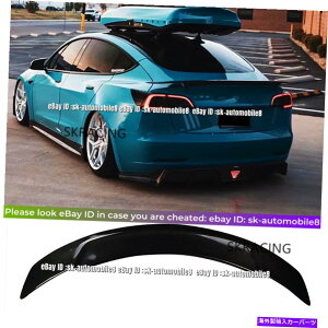CO GAp[c eXf3 17-22X|C[EBOptH[}XJ[{t@Co[AgNbvLbg For Tesla Model 3 17-22 Spoiler Wing Performance Carbon Fiber Rear Trunk Lip Kit