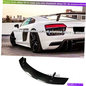 CO GAp[c AEfBR8̃J[{t@Co[2016-2020AEBOgNu[hl^ou[gvX^C Carbon Fiber For Audi R8 2016-2020 Rear Wing Trunk Blade Spoiler Boot V Style