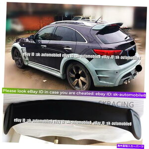 �C�O�� �G�A���p�[�c ��������FRP���[�t�g�����N���b�h�X�|�C���[�E�B���O1PCS INFINITI QX70 2013-2017�ɓK���Ă��܂� Unfinished FRP Roof Trunk Lid Spoiler Wing 1PCS Fit For Infiniti QX70 2013-2017�y���s�A���i�z
