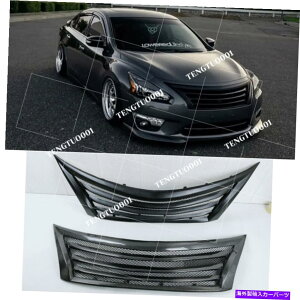 CO GAp[c YeBAiAeB}2013 2014 2015tgop[Z^[ÕJ[{t@Co[ Carbon Fiber For Nissan Teana Altima 2013 2014 2015 Front Bumper Center Grille