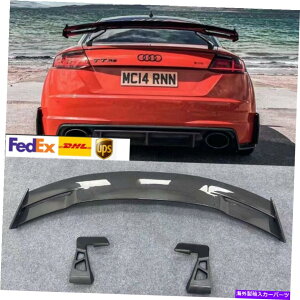 CO GAp[c AudiTTTSTTRSN[y15-20AJ[{t@Co[AgNX|C[EBObv Fits Audi TT TTS TTRS Coupe 15-20 Real Carbon Fiber Rear Trunk Spoiler Wing Lip