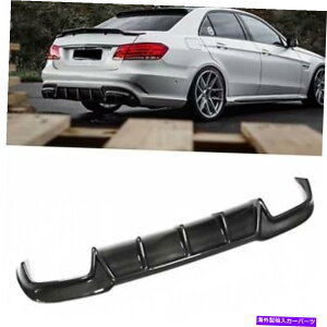 海外製 エアロパーツ ベンツW212 E63 AMG 2013-2016 2015リアバンパーディフューザーリップカーボンファイバー For Benz W212 E63 AMG 2013-2016 2015 Rear Bumper Diffuser Lip Carbon Fiber