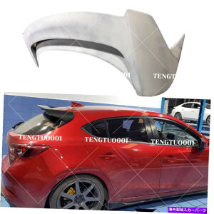 CO GAp[c ̍A[tl^oEBOtBbg2014-2017}c_3ANZnb`obN Unfinished Black Rear Roof Spoiler Wing Fits 2014-2017 Mazda 3 Axela Hatchback