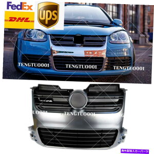CO GAp[c [X^CJ[tgA~jE}bgVo[OtBbg06-09 MK5 VWStR32 Euro Style Car Front Aluminium Matte Silver Grille fit for 06-09 MK5 VW Golf R32