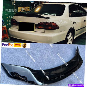 CO GAp[c 1998N2002Ñz_AR[h4hAZ_̃OXubNAgNl^o Gloss Black Rear Trunk Lip Spoiler Wing For 1998-2002 Honda Accord 4 Door Sedan