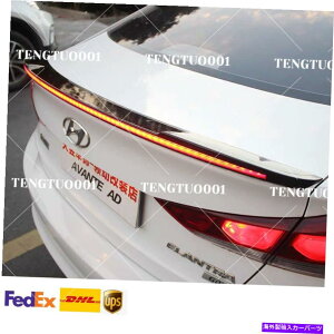 CO GAp[c tBbgq_CGg2019-2020_Ci~bNLEDXg[}e[gNX|C[EBOg Fits Hyundai Elantra 2019-2020 Dynamic LED streamer tail Trunk Spoiler Wing Trim