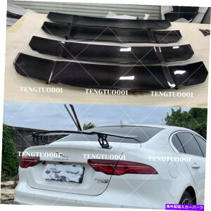 CO GAp[c WK[XE XELZ_2015-2019p̃J[{t@Co[X^CAgNX|C[EBO Carbon Fiber Style Rear Trunk Spoiler Wing For Jaguar XE XEL Sedan 2015-2019