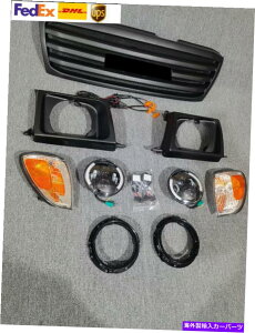 CO GAp[c g^hN[U[LC100 1998-2004̃wbhCgwbhv +ubNtgO Headlights Head Lamp +Black Front Grill For Toyota LAND CRUISER LC100 1998-2004