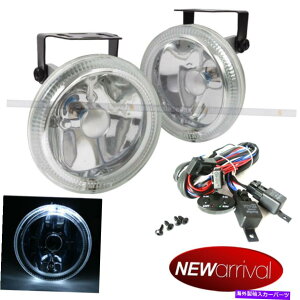 CO GAp[c }X^O4 "EhX[p[zCgW/zCgn[op[hCrOtHOCgvLbg For Mustang 4" Round Super White w/ White Halo Bumper Driving Fog Light Lamp Kit