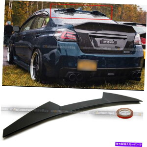 CO GAp[c tBbg15-19 WRX STInCLbNvtbg}bgubNAEBhE[tl^oEBO Fit 15-19 WRX STI High Kick V Flat Matte Black Rear Window Roof Spoiler Wing