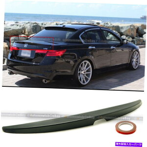 CO GAp[c 08-12̃z_AR[h4DRZ_OEX^ChAgNbvEBOX|C[ For 08-12 Honda Accord 4DR Sedan OE Style Unpainted Rear Trunk Lip Wing Spoiler