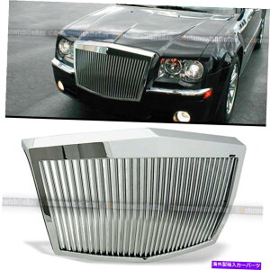 CO GAp[c tBbg05-10 300CNtBjbV[[Yt@gX^Ct[hO Fits 05-10 300C Chrome Finish Rolls Royce Vertical Phantom Style Hood Grille
