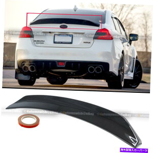 CO GAp[c tBbg15-21 WRX STIZ_ Fits 15-21 WRX STI Sedan Glossy Black HighKick Duckbill Rear Trunk Wing Spoiler