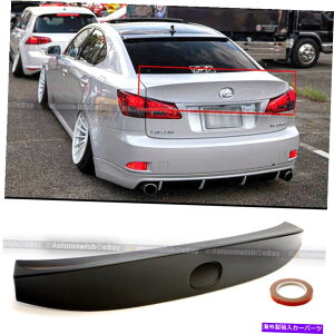 CO GAp[c 06-12IS250 IS350 ISFhWD WX^CABSAgNbvEBOX|C[ For 06-12 IS250 IS350 ISF Unpainted WD W Style ABS Rear Trunk Lip Wing Spoiler