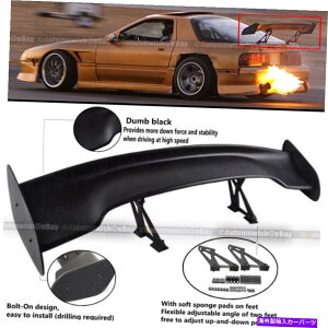 CO GAp[c J}57 "GTX^C\ȃuPbg_EtH[Xl^o؍ For Camaro 57" GT Style Adjustable Bracket Down Force Spoiler Wing ABS Black