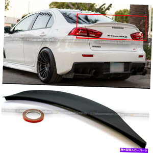 �C�O�� �G�A���p�[�c 08-15�����T�[EVO x 10�v���C�}�[READYRS�X�^�C�����A�_�b�N�g�����N�E�B���O���b�v�X�|�C���[ For 08-15 Lancer EVO X 10 Primer Ready RS Style Rear Duck Trunk Wing Lip Spoiler