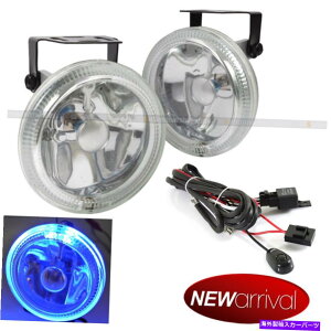 CO GAp[c RX-8 4 "EhX[p[zCgW/u[n[op[hCrOtHOCgvLbg For RX-8 4" Round Super White w/ Blue Halo Bumper Driving Fog Light Lamp Kit