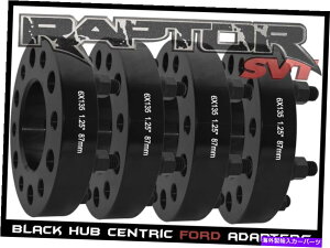 wheel adapter 4 PCtH[hF-150ubN1.25 "nuZgbNzC[Xy[T[A_v^[v^[GNXyfBV 4 PC FORD F-150 BLACK 1.25" HUB CENTRIC WHEEL SPACERS ADAPTERS RAPTOR EXPEDITION