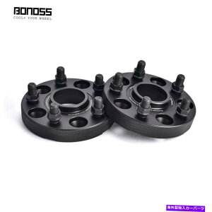wheel adapter 2x 25mm / 1 ''g^NExiiiBonossubNzɎ_zC[Xy[T[iS200j 2x 25mm / 1'' BONOSS Black Anodized Wheel Spacers for Toyota Crown XIII (S200)