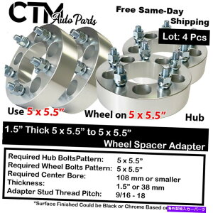 wheel adapter 4x 1.5 "5x5.5"i5x139.7mmjzC[Xy[T[A_v^[9/16X^bhtBbg12x1.25f 4x 1.5" Thick 5x5.5"(5x139.7mm) Wheel Spacer Adapter 9/16 Stud Fit 12x1.25 Model