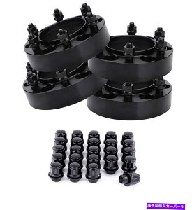 wheel adapter 4PC 6x5.5nuZgbN1.5 "g^gbNp̃C`zC[Xy[T[ + 24ubNO 4pc 6x5.5 Hub Centric 1.5" Inch Wheel Spacers For Toyota Trucks + 24 Black Lugs