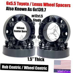 wheel adapter 4PC 6x5.5nuSzC[Xy[T[1.5 "g^^R}4runner FJ 6x139.7 4Pc 6x5.5 Hub Centric Wheel Spacers 1.5" For Toyota Tacoma 4Runner FJ 6x139.7