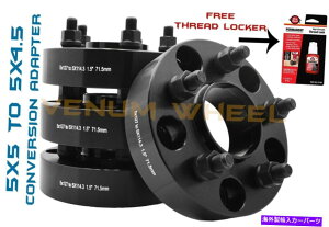 wheel adapter 4PCW[vO[5x5?5x4.5nuSϊA_v^[1.5 "71.5mm 4pc Jeep Wrangler 5x5 To 5x4.5 Hub Centric Conversion Adapter 1.5" Thick 71.5mm