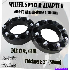 wheel adapter 2PCS 2 "�����X�L�b�h�X�e�A�z�C�[���X�y�[�T�[| 6"�n�u| 8x8 "| 5/8"�P�[�X�ɍ����A�Q�[�� 2PCS 2" THICK SKID STEER WHEEL SPACERS | 6" HUB | 8X8" | 5/8" FIT FOR CASE, GEHL