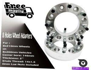 wheel adapter 2PC 8x200?8x210zC[Xy[T[A_v^[2 "Ford F-350dɃtBbg 2PC 8x200 TO 8x210 WHEEL SPACER ADAPTER 2" INCH THICK FITS FORD F-350 DUALLY