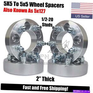 wheel adapter W[vO[̂߂4zC[Xy[T[A_v^[5x5i5x127jjk jku rubicon 2 " 4 Wheel Spacers Adapters 5x5 (5x127) For Jeep Wrangler JK JKU Rubicon 2" Thick