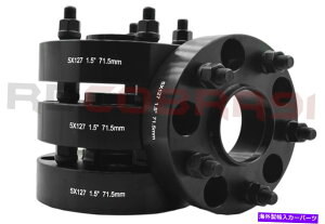 wheel adapter 4 PC 5x5�W�[�v�O�����h�`�F���L�[�_�b�W�f�������S1.5 "�u���b�N�n�u���S�X�y�[�T�[71.5mm 4 Pc 5x5 Jeep Grand Cherokee Dodge Durango 1.5" Black Hub Centric Spacers 71.5mm