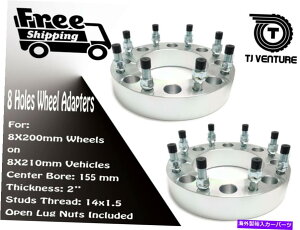 wheel adapter 2PC 8x210?8x200�z�C�[���X�y�[�T�[�A�_�v�^�[2 ����GMC 3500���d�Ƀt�B�b�g���� 2PC 8x210 TO 8x200 WHEEL SPACER ADAPTER 2 INCH THICK FITS GMC 3500 DUALLY�y���s�A���i�z